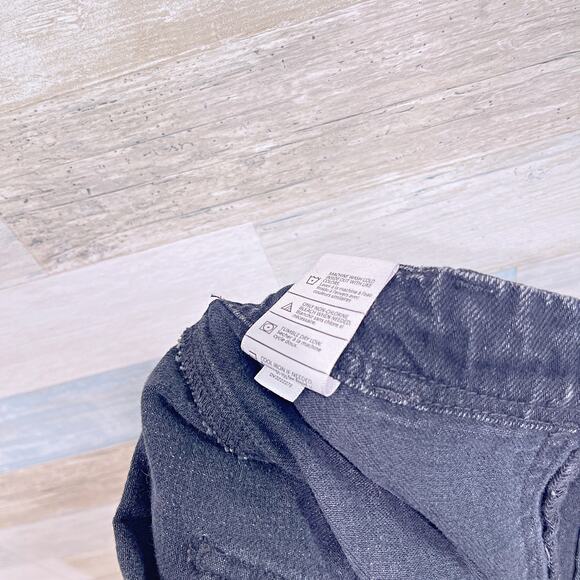 VINCE Slouchy Drawstring Slim Jeans Black 100% Cotton Japanese Denim Womens 27 - Picture 7 of 7